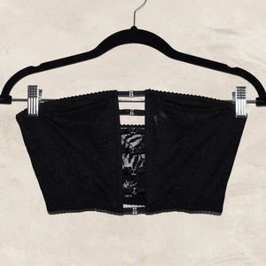 VICTORIA’S SECRET | VS Black Floral Lace Corset